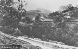 Valley Of Llangollen From The Sw Canal Bank c.1935, Llangollen