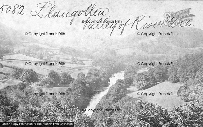 Photo of Llangollen, Valley Of The River Dee c.1868