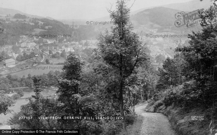 Photo of Llangollen, View From Geraint Hill c.1890