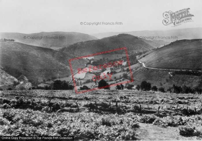 Photo of Llangollen, View From Horseshoe Pass c.1955