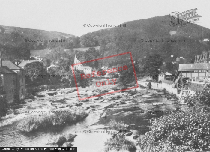 Photo of Llangollen, View From The Bridge c.1935