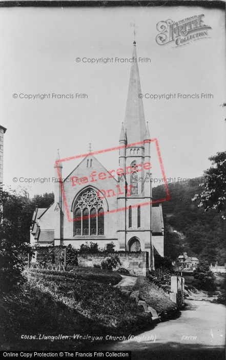 Photo of Llangollen, Wesleyan Church, English 1908