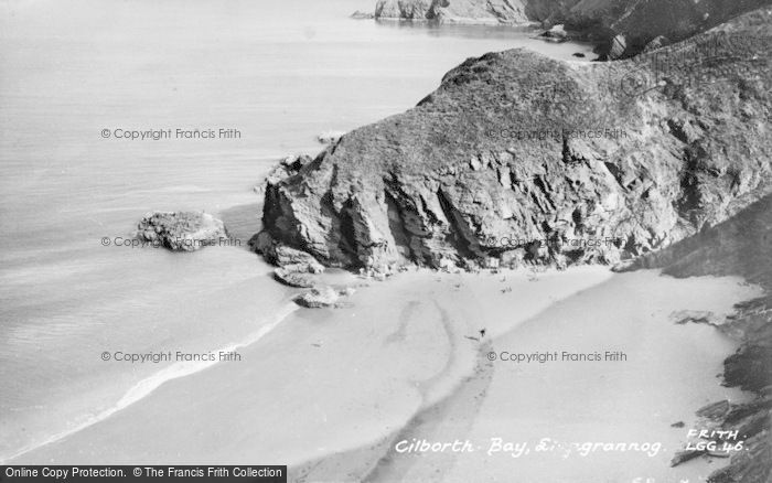 Photo of Llangrannog, Cilborth Bay c.1960