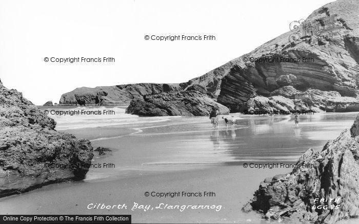 Photo of Llangrannog, Cilborth Bay c.1960