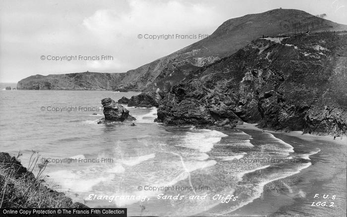 Photo of Llangrannog, Sands And Cliffs c.1955