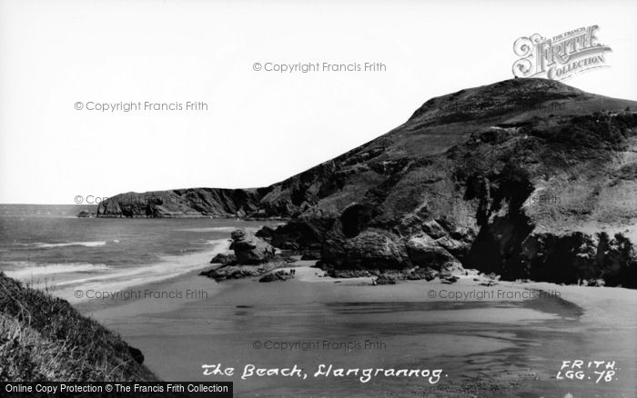 Photo of Llangrannog, The Beach c.1955