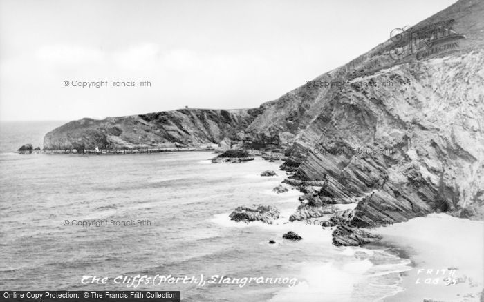 Photo of Llangrannog, The Cliffs (North) c.1955