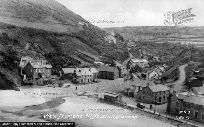 Photo of Llangrannog, View From The Cliffs c.1955