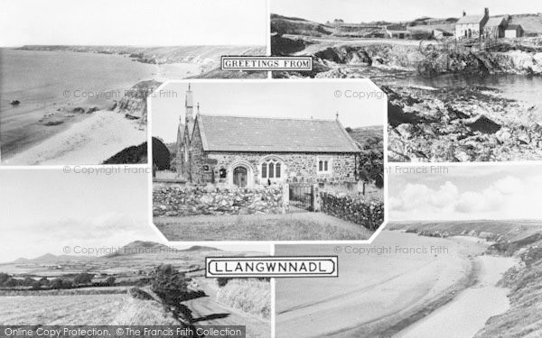 Photo of Llangwnnadl, Composite c.1960