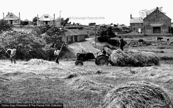Photo of Llangwnnadl, Haymaking c.1955