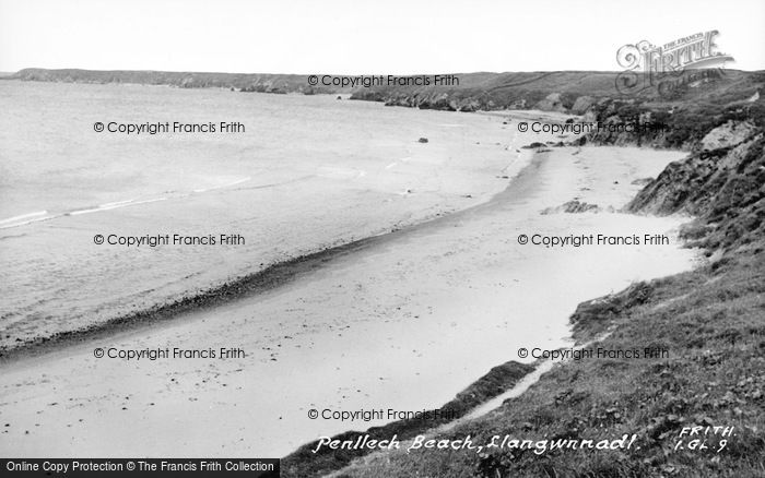 Photo of Llangwnnadl, Penllech Beach c.1955