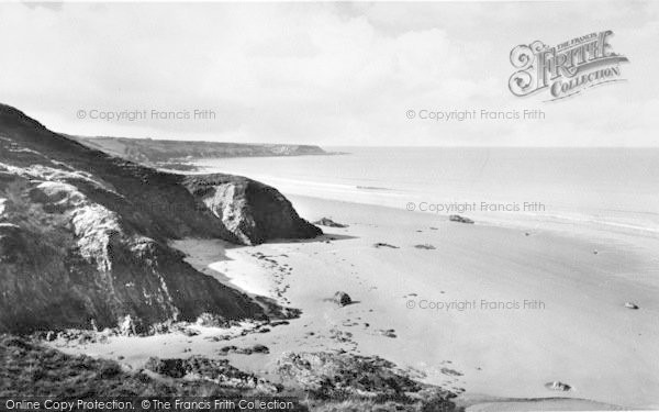 Photo of Llangwnnadl, The Beach c.1955