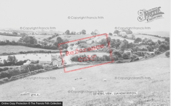 Photo of Llangwyryfon, General View c.1955