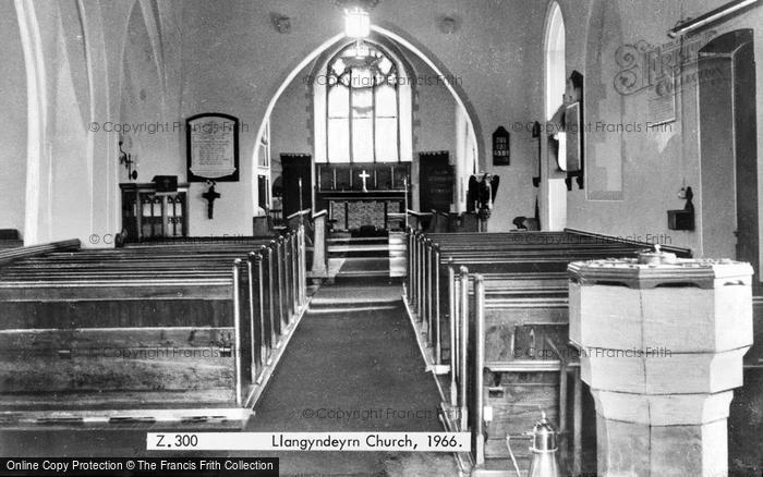 Photo of Llangyndeyrn, Church Interior 1966