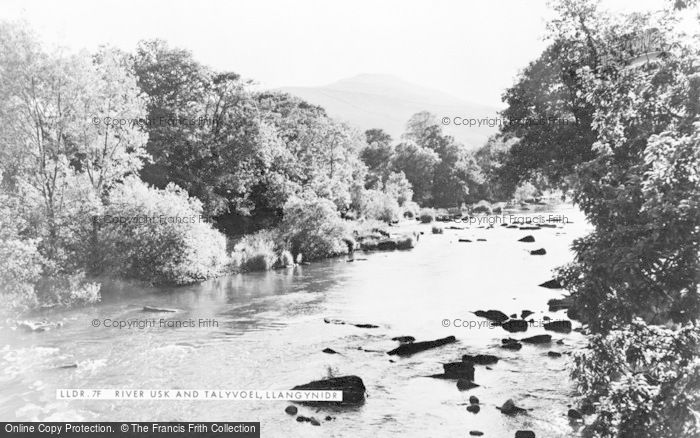Photo of Llangynidr, River Usk And Tor Y Foel c.1960