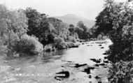 River Usk And Tor Y Foel c.1960, Llangynidr