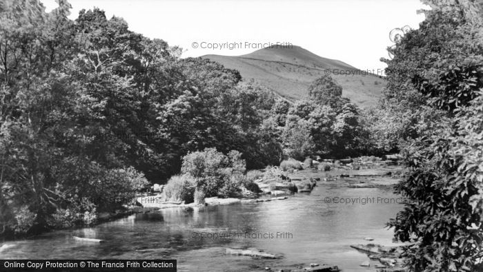 Photo of Llangynidr, River Usk From The Bridge c.1955