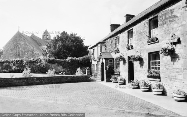 Photo of Llangynidr, St Cynidr And St Mary's Church And Red Lion Hotel c.1965