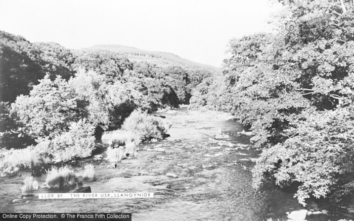Photo of Llangynidr, The River Usk c.1960