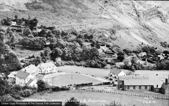 Photo of Llangynog, Council Houses And Institute c.1960