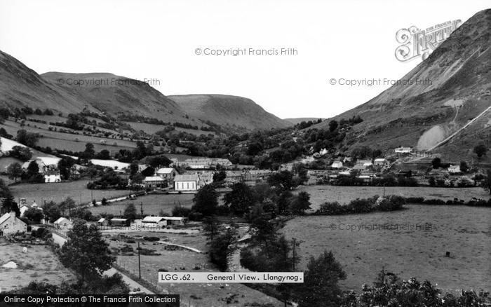 Photo of Llangynog, General View c.1965