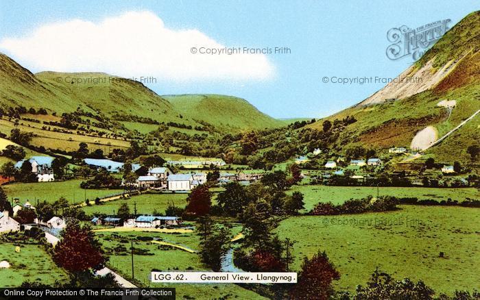 Photo of Llangynog, General View c.1965