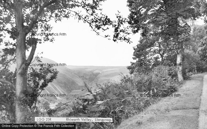 Photo of Llangynog, Rhiwarth Valley c.1960