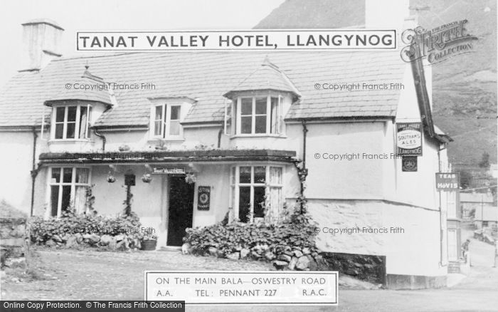 Photo of Llangynog, Tanat Valley Hotel c.1960