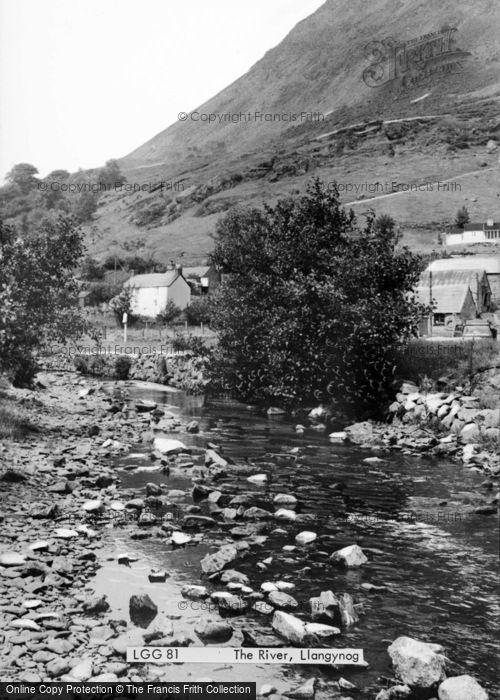 Photo of Llangynog, The River c.1965