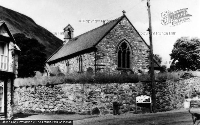 Photo of Llangynog, The Saint Cynog Church c.1960