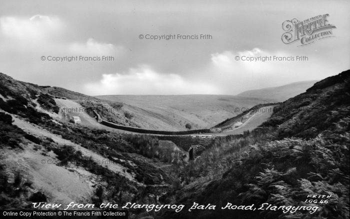 Photo of Llangynog, View From Llangynog Bala Road c.1960