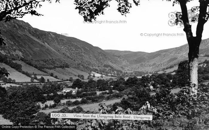 Photo of Llangynog, View From Llangynog Bala Road c.1960