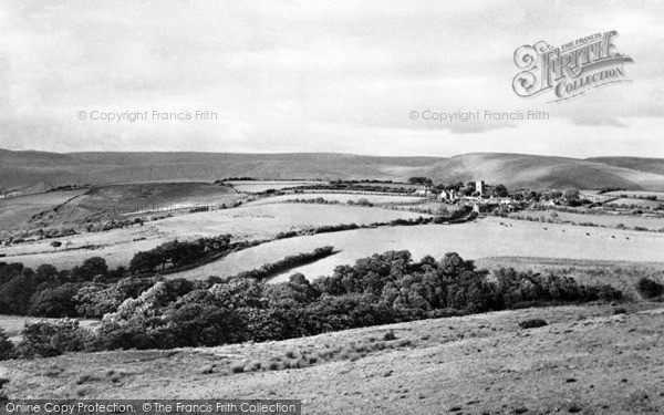 Photo of Llangynwyd, General View Showing St Cynwyd's Church c.1960