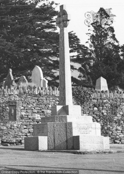Photo of Llangynwyd, The Memorial c.1960
