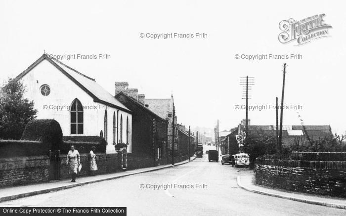 Photo of Llanharan, Bridgend Road c.1955