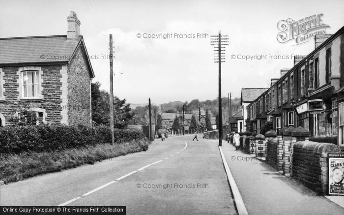 Photo of Llanharan, Bridgend Road c.1955