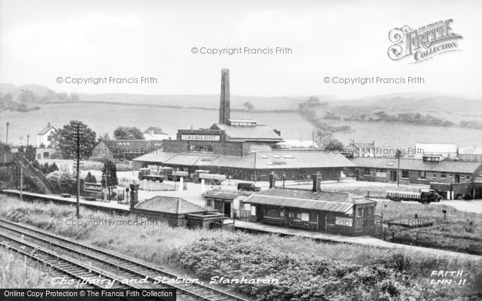 Photo of Llanharan, The Dairy And Station c.1955