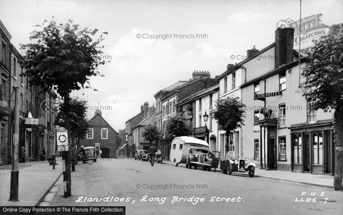 Photo of Llanidloes, Long Bridge Street c.1955