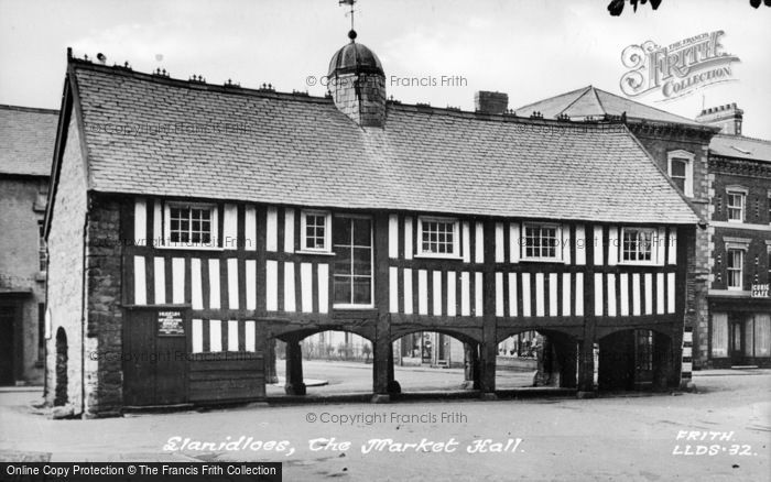 Photo of Llanidloes, The Market Hall c.1955