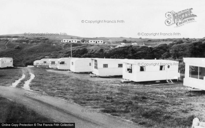 Photo of Llanmadog, Whiteford Bay Caravan Park c.1955