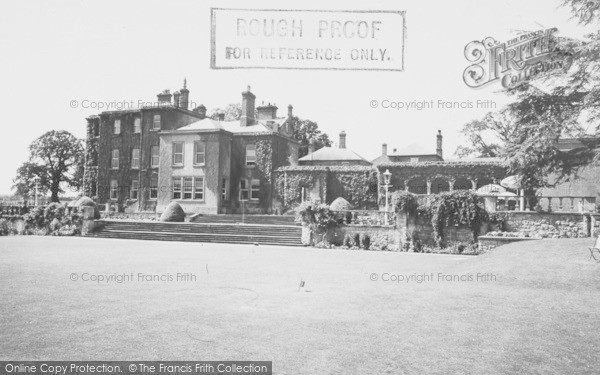 Photo of Llannerch Hall, Deer Park And Zoo, Hall From The Putting Green c.1960