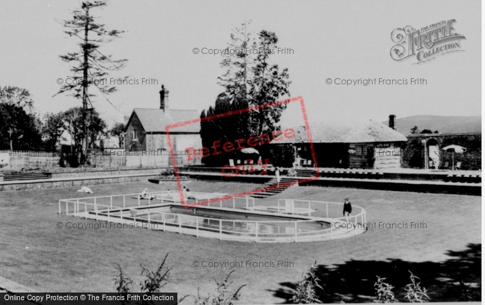 Photo of Llannerch Hall, Deer Park, The Pool c.1960