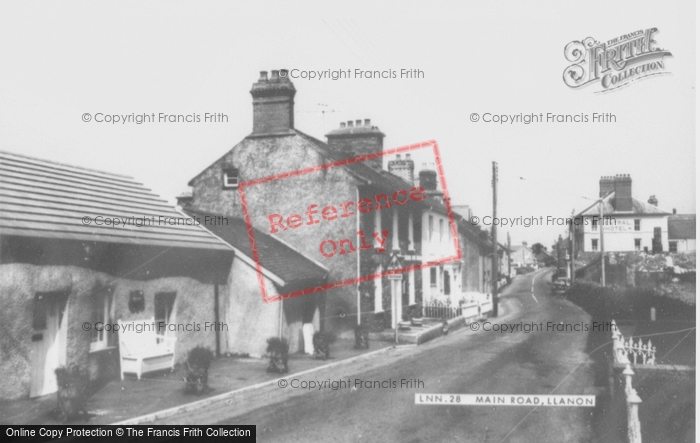Photo of Llanon, Main Road c.1955