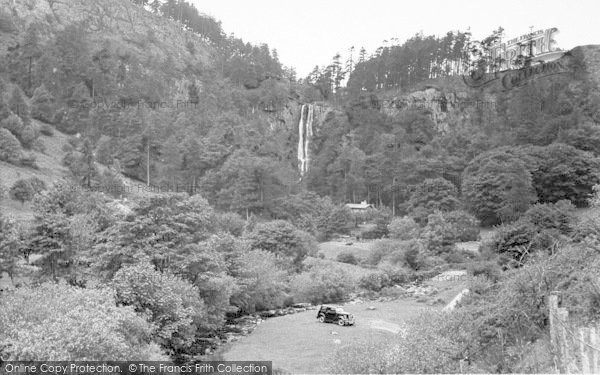 Photo of Llanrhaeadr Ym Mochnant, Pistyll Rhaeadr c.1955