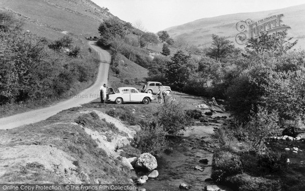 Photo of Llanrhaeadr Ym Mochnant, Road By The Falls c.1960