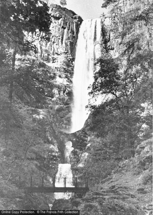 Photo of Llanrhaeadr Ym Mochnant, The Waterfall c.1950