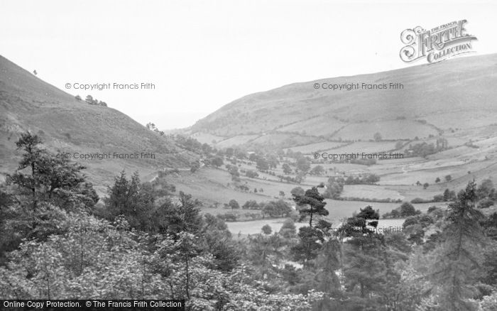 Photo of Llanrhaeadr Ym Mochnant, View From The Waterfall c.1955