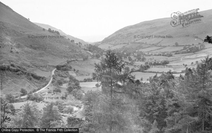 Photo of Llanrhaeadr Ym Mochnant, View From The Waterfall c.1955