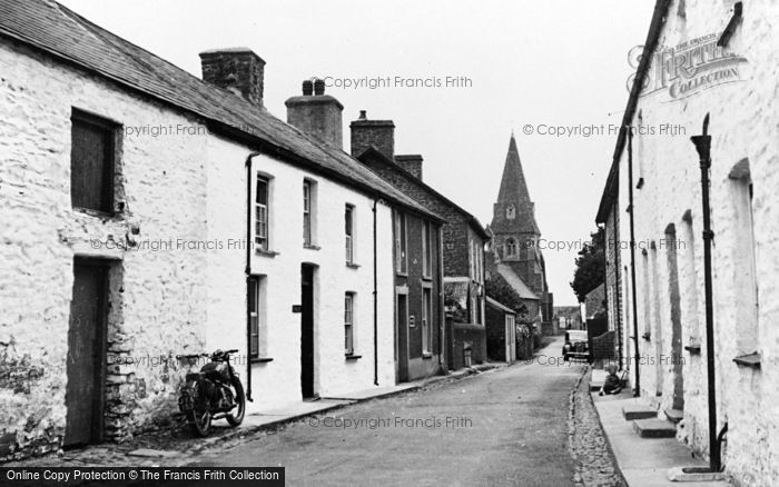 Photo of Llanrhystud, Church Street c.1950