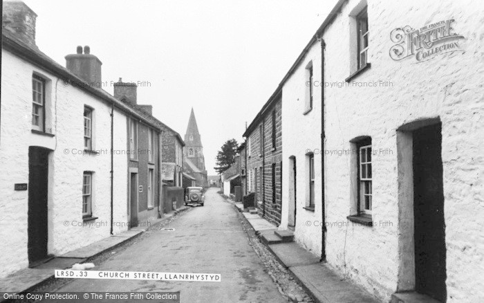 Photo of Llanrhystud, Church Street c.1955